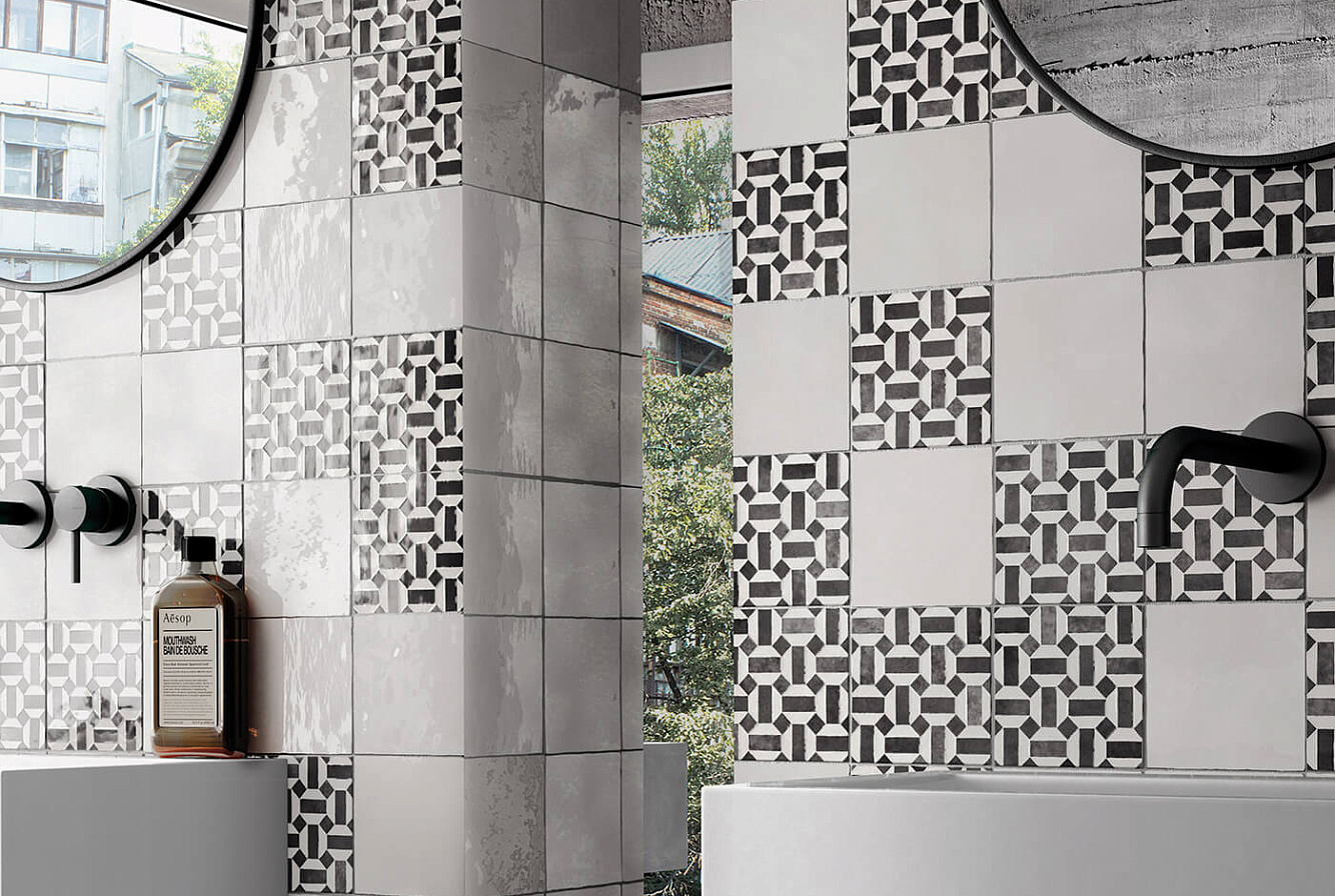 ARTISAN WHITE / DECOR LUNAS B&W